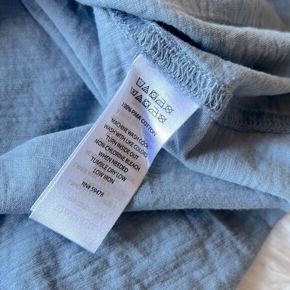 100% Pima Cotton Tank Top Dusty Blue NWOT - Picture 10 of 12